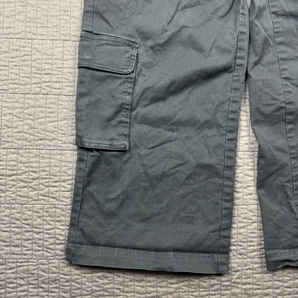 Wild Fable Womens Medium Cargo Pants Black Wide Leg Utility Streetwear Baggy - Picture 4 of 13